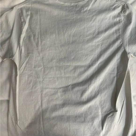 Brandy Melville Cream/White Graphic Tee - Picture 3 of 3